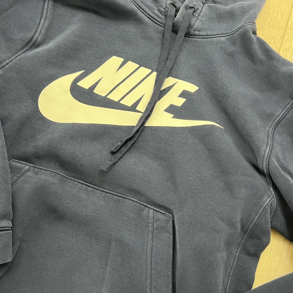 Nike Navy Blue Logo Hoodie Sweatshirt Size XS - Picture 4 of 5